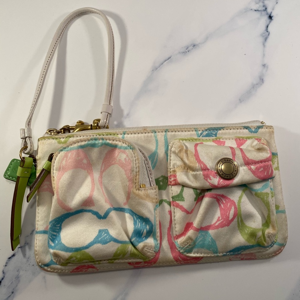 Coach Hampton Multicolor Wristlet